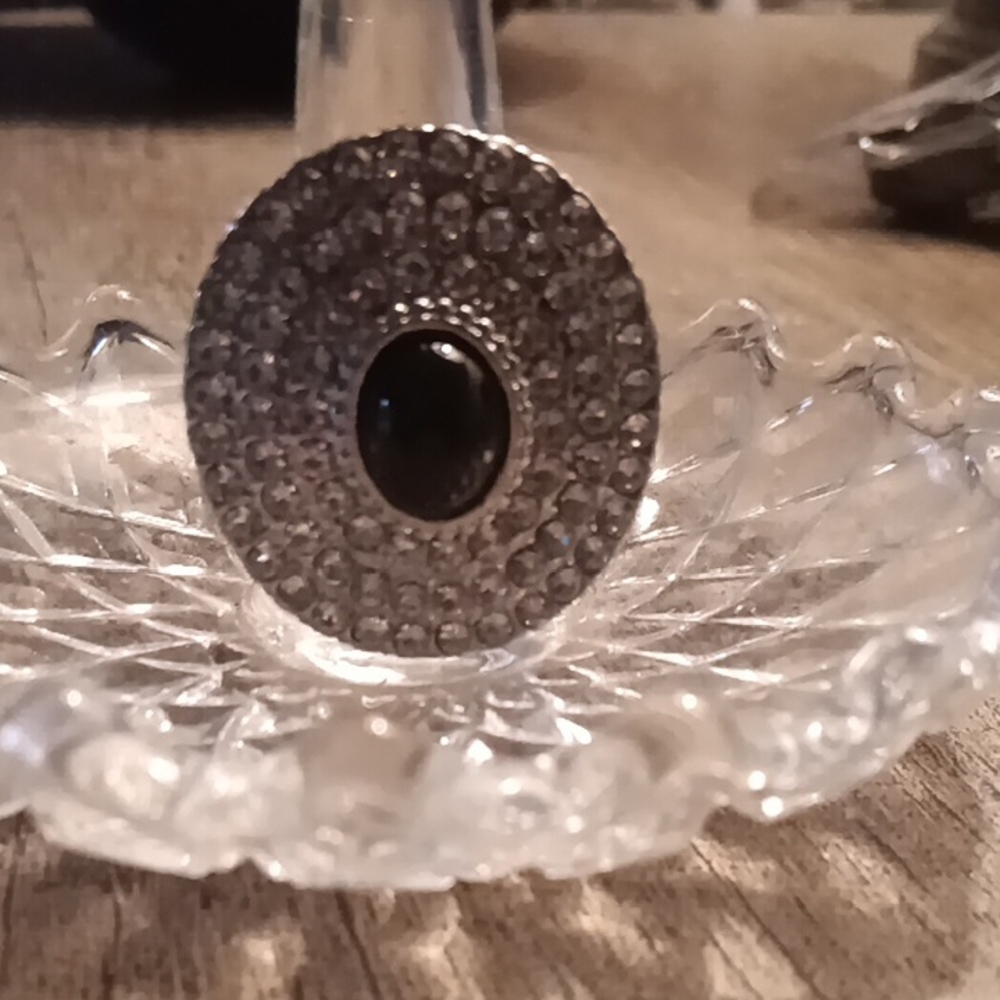 Paparazzi Black and Silver Vintage Ring